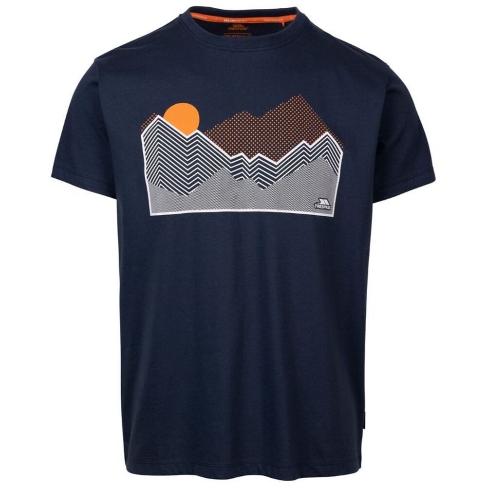 Trespass Mens Lisab Printed T-Shirt / Navy